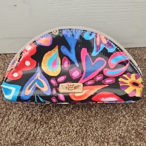 Consuela Glittery White Cosmetic Bag